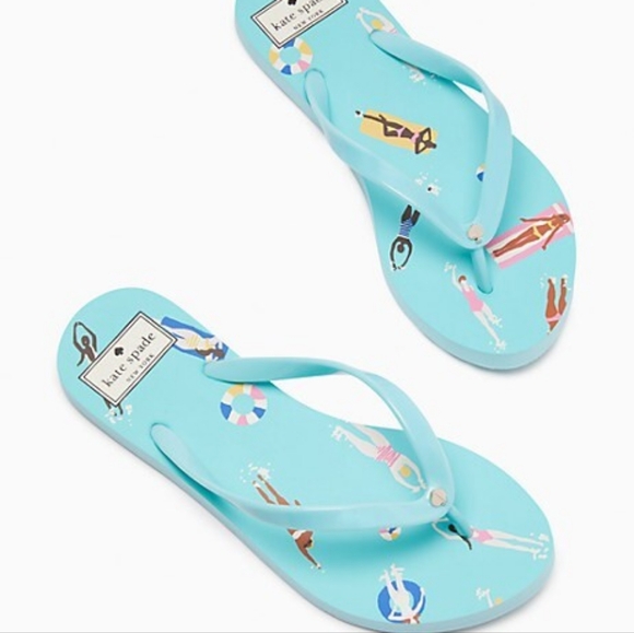 Kate Spade Fiji Poolside Flip Flops New With Tags - Picture 1 of 7